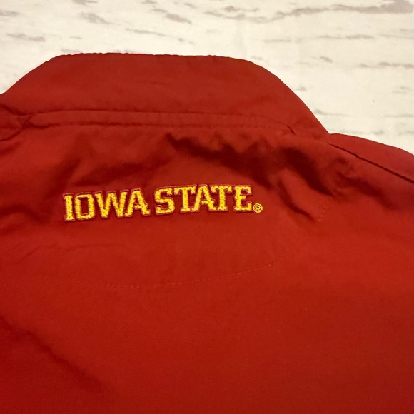 Nike Fit Storm Iowa State Cyclones Windbreaker Large Pullover Zip Red Gold - Picture 3 of 10